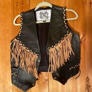 Leather vest